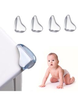 Safe-O-Kid - Transparent Printed Silicone Corner Guards (Pack of 4) (0-36 Months)