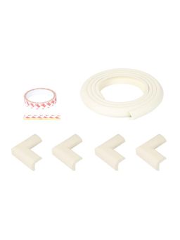 Safe-O-Kid - White Printed Foam Edge Guard with Corner Guard (0-36 Months)