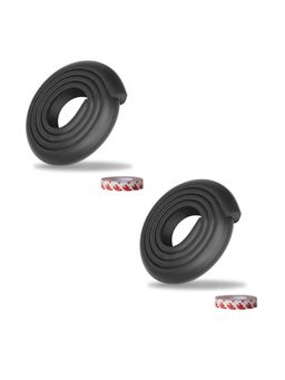 Safe-O-Kid - Black Printed Silicone Edge Guards (Pack of 2) (0-36 Months)