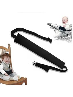 Safe-O-Kid - Black Printed Fabric Chair Seat Strap (0-36 Months)