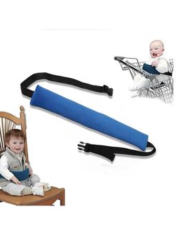 Safe-O-Kid - Blue Printed Fabric Chair Seat Strap (0-36 Months)
