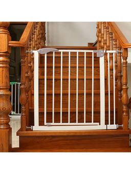 Safe-O-Kid - Grey Printed Metal Safety Gate (0-36 Months)