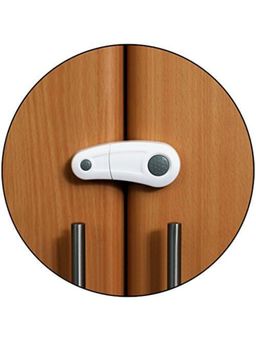 Safe-O-Kid - Grey Printed Silicone Safety Locks (Pack of 2) (0-36 Months)