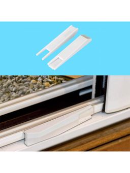 Safe-O-Kid - White Printed Plastic Door Stoppers (Pack of 4) (0-36 Months)