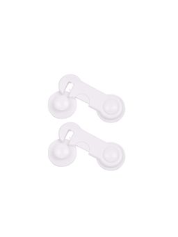 Safe-O-Kid - White Printed Plastic Safety Locks (Pack of 2) (0-36 Months)