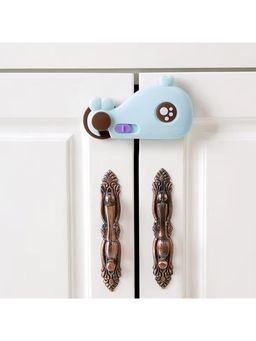 Safe-O-Kid - Blue Printed Plastic Safety Locks (Pack of 2) (0-36 Months)