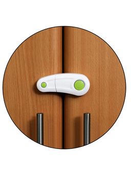 Safe-O-Kid - Green Printed Plastic Safety Locks (Pack of 12) (0-36 Months)