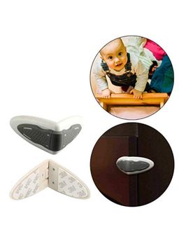 Safe-O-Kid - Grey Printed Plastic Safety Locks (Pack of 8) (0-36 Months)