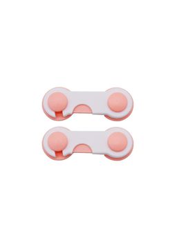 Safe-O-Kid - Pink Printed Plastic Safety Locks (Pack of 2) (0-36 Months)