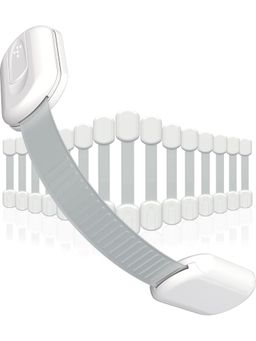 Safe-O-Kid - White Printed Plastic Safety Locks (Pack of 16) (0-36 Months)