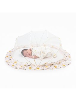 Safe-O-Kid - White Printed Polyester Mosquito Net (0-36 Months)