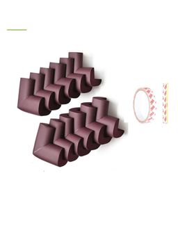 Safe-O-Kid - Brown Printed Foam Corner Guards (Pack of 10) (0-36 Months)