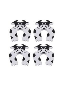 Safe-O-Kid - White Printed Plastic Finger Pinch Guard (Pack of 4) (0-36 Months)