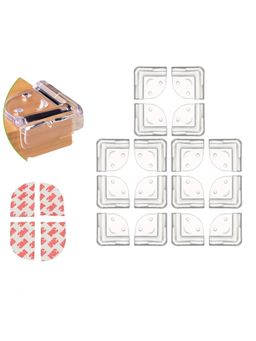 Safe-O-Kid - Transparent Printed Silicone Corner Guard (Pack of 16) (0-36 Months)