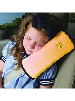 Safe-O-Kid - Yellow Printed Fabric Neck Support Pillow (0-36 Months)