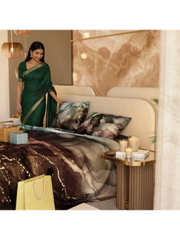 Stoa Paris - Forest Modern 300 Tc Satin Bedsheet with 2 Pillow Covers (King)