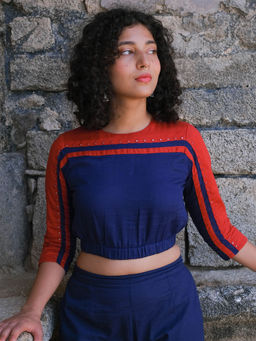 Okhai - Olympia Hand Embroidered Pure Cotton Mul Top