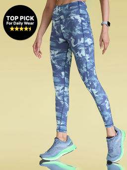 Kica - High-Waist Everyday Cotton Blend Leggings with Pockets