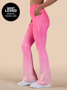 Kica - High-Rise Ombre Flare Pants In Second SKN With Side Pockets
