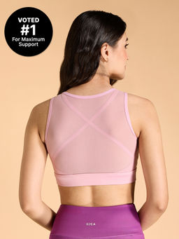 Kica - Women High Impact And Full Coverage Mesh Sports Bra