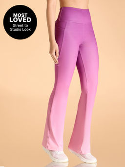 Kica - High-Rise Ombre Flare Pants In Second SKN With Side Pockets