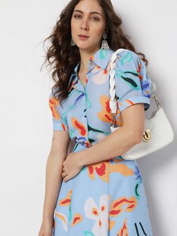 VERO MODA - Women Printed Multi-Color Casual Shirt (XS)