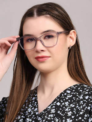 Buy ROYAL SON Full Rim Grey Eye Protection Spectacles Frame for Women ...