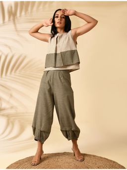 MARKKAH STUDIO - Olive Safari Co-Ord Set