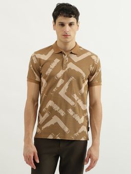 United Colors of Benetton - Waffle Detail Polo Collar T-Shirt