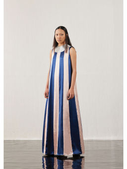 AKHL - Blue Colour Blocked Dress