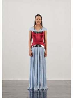 AKHL - Ruched Chiffon Structured Dress