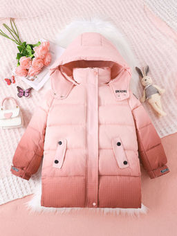 Hopscotch - Ombre-dyed Raglan Sleeve Long Coat