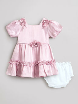 Hopscotch - Floral Corsage Party Dress with Bloomer