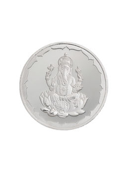 Bangalore Refinery - 100 Gram 999 Purity Lord Ganesha Silver Coin