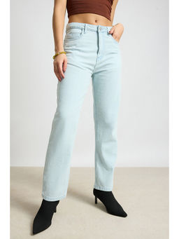 FREAKINS - Light Blue Heavenly High Waist Mom Fit Jeans