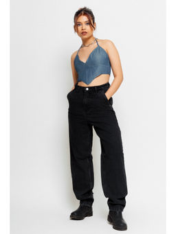 FREAKINS - Black Slouchy Jeans