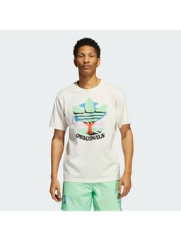 adidas Originals - Trefoil Tree Te White Casual T-shirts
