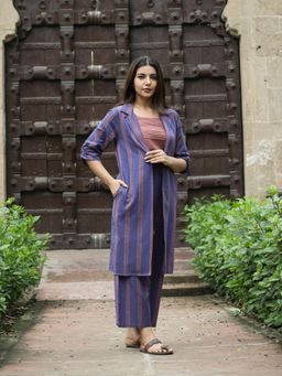 JITI - Veda Blue Co-Ord (Set of 3)