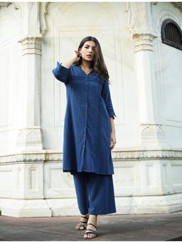 JITI - Tara Teal Kurta with Palazzo (Set of 2)