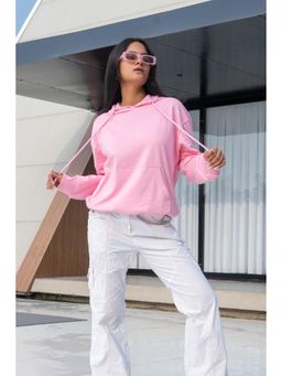 COLOR CAPITAL - Pink Oversized Hoodie