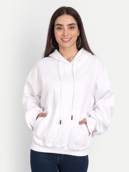 COLOR CAPITAL - White Oversized Hoodie