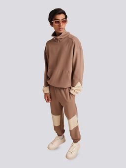 Muvazo - Zip 'Pop Panel Sweatshirt and Joggers Co-Ord (Set of 2)