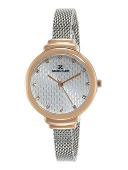 Daniel Klein - Silver Premium Round Dial Analog Watch For Women - DK11797 - 4