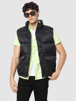 GAP - Mens High-Neck Sleeveless Puffer Jacket