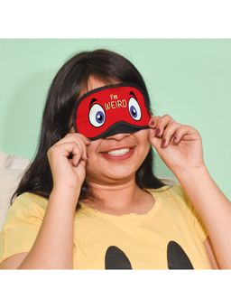 Indigifts - Valentine Gift I'M Weird Quote Sleep Mask, Valentine Gifts, Love Gift