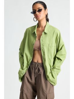 FREAKINS - Mossy Green Pop Shirt