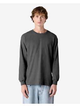 American Apparel - Heavyweight Charcoal Cotton Unisex Long Sleeve T-Shirt
