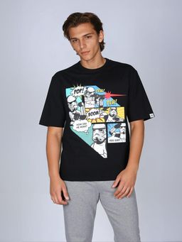 Lee - X Stormtrooper Graphic Print Black Crew Neck T-Shirt