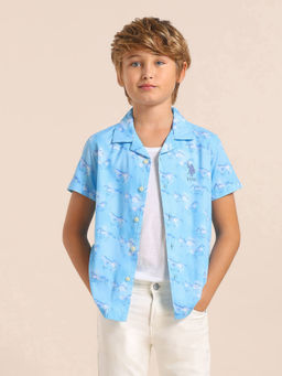 U.S. POLO ASSN. - Boys Relaxed Fit All Over Printed Shirt
