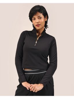 Blissclub - Black Ultimate Half Zip Jacket